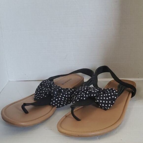 Torrid BOW T STRAP Sandals Shoes Flats Flip Flops Shoes Women's WOMAN'S 12WW - Picture 4 of 13